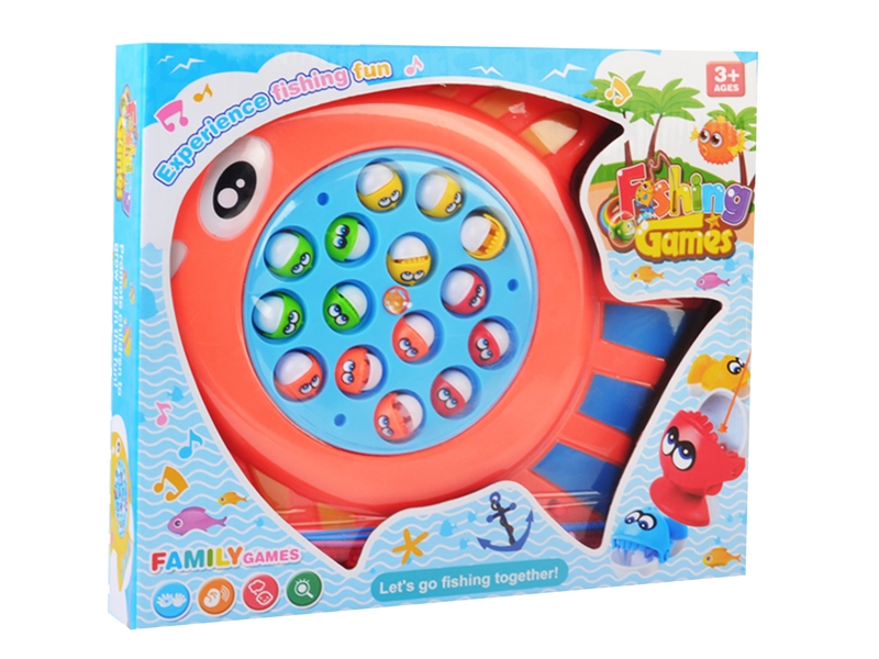 B/O FISHING PLAY SET W/MUSIC ORANGE & YELLOW - HP1121492