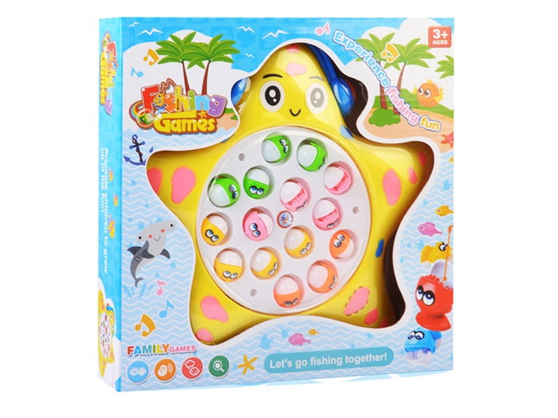 FISHING PLAY SET W/LIGHT & MUSIC ORANGE & YELLOW - HP1121495