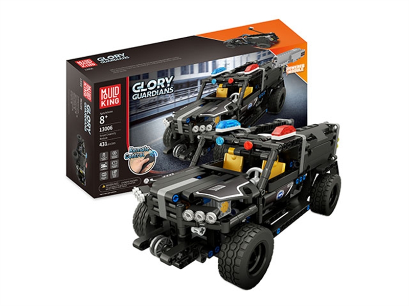 R/C BUILDING BLOCK MILITARY CAR W/USB,INCLUDED BATTERY,431PCS - HP1121689