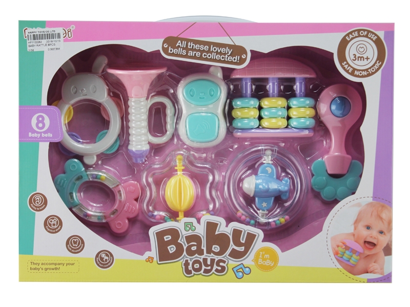 BABY RATTLE 8PCS - HP1122282