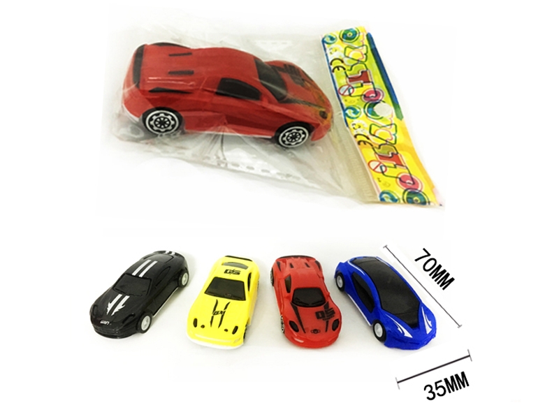 PULL BACK CAR RED & YELLOW & BIU & BLACK 4 ASST. - HP1122314