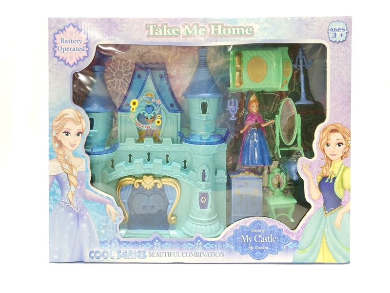 CASTLE W/LIGHG & MUSIC INCLUDED BUTTON CELL(3AG13) - HP1122882