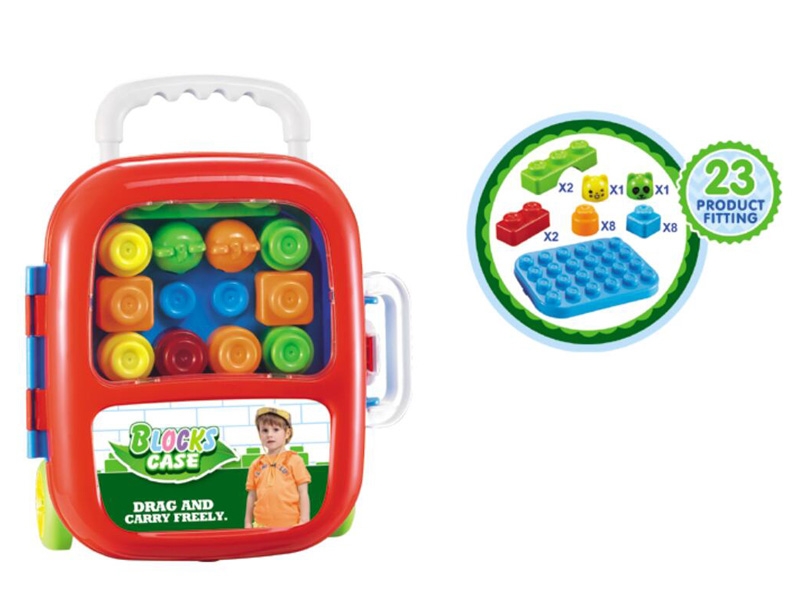 SUITCASES W/BUILDING BLOCKS 23PCS - HP1122988
