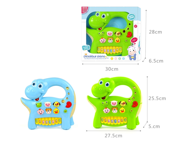 CARTOON PIANO W/LIGHT & MUSIC,BLUE/GREEN - HP1123564