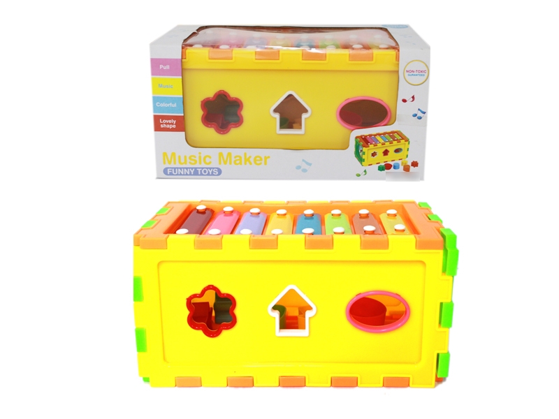 XYLOPHONE W/BUILDING BLOCKS YELLOW & GREEN & ORANGE - HP1123796