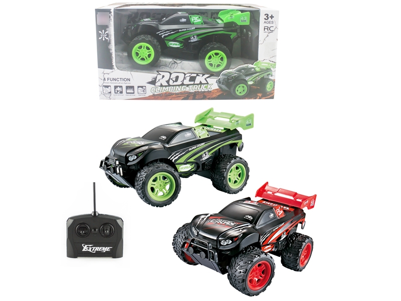 1:18四通遥控山地越野车，红绿混装 - HP1124010