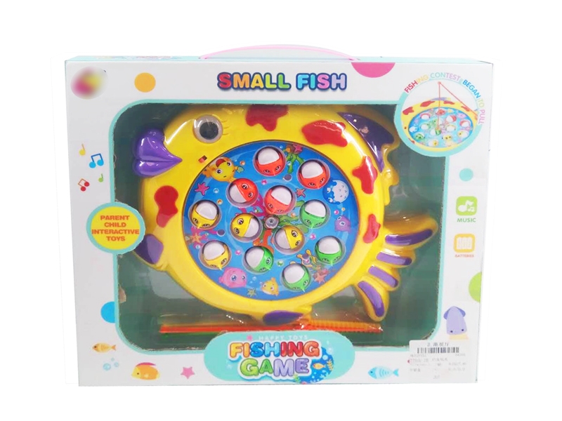 B/O FISHING GAME W/MUSIC YELLOW/GREEN - HP1124162