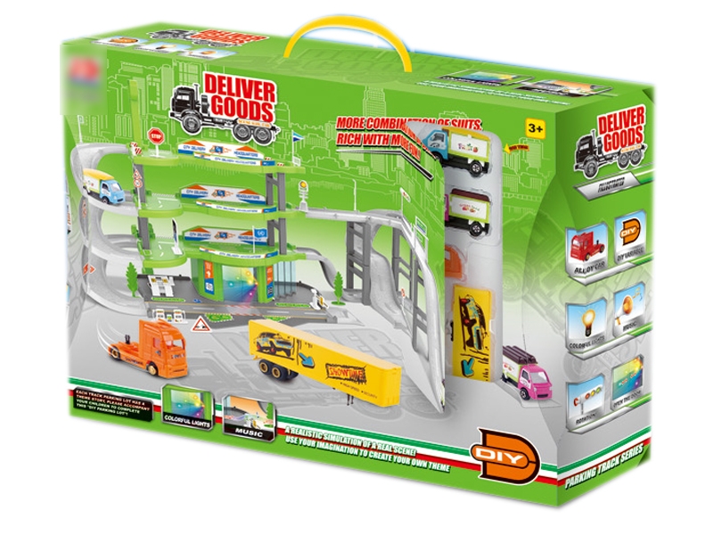 PARKING LOT DIE CAST PLAY SET - HP1124348