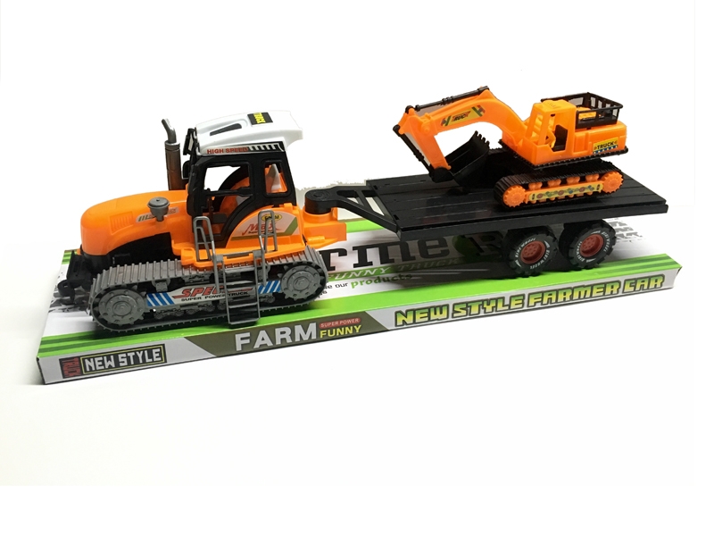 FRICTION FARMER TRUCK YELLOW & GREEN - HP1124381