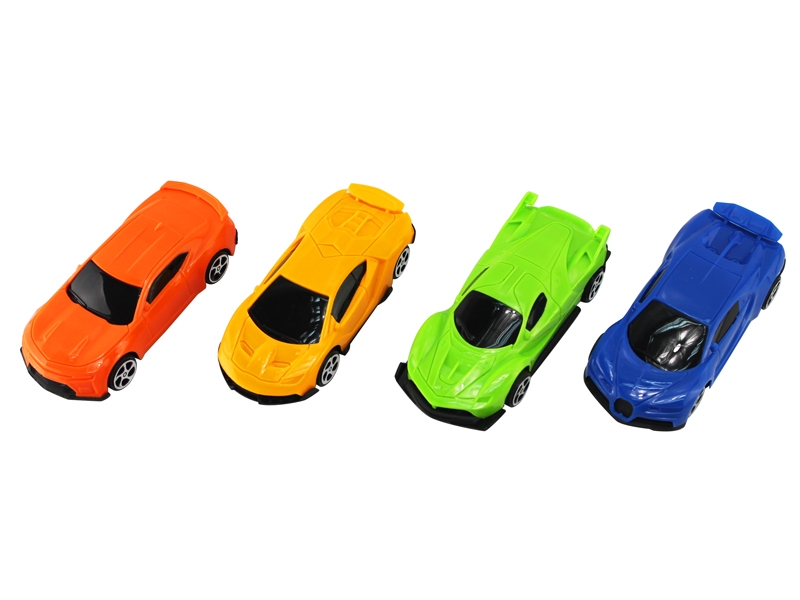 PULL BACK RACING CAR ORANGE/BLUE/YELLOW/GREEN - HP1125092