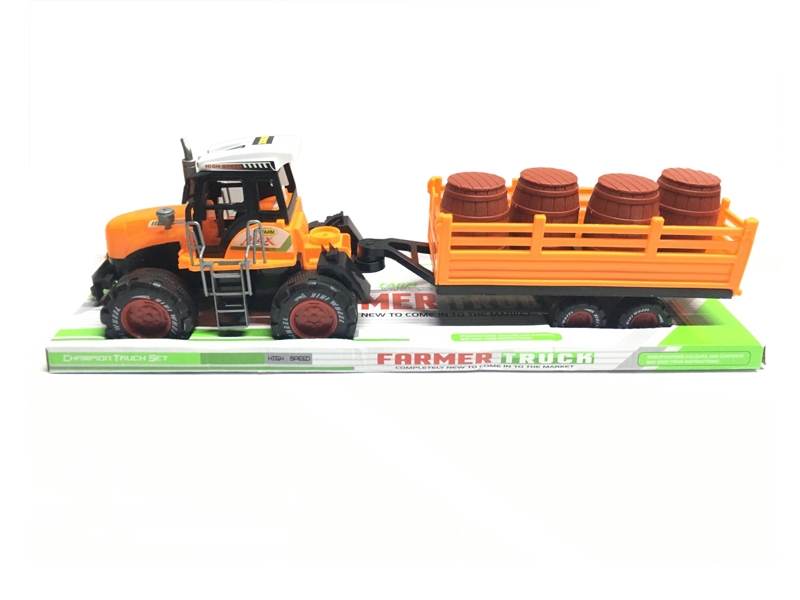 FRICTION FARMER TRUCK GREEN & LIGHT GREEN & YELLOW - HP1125597