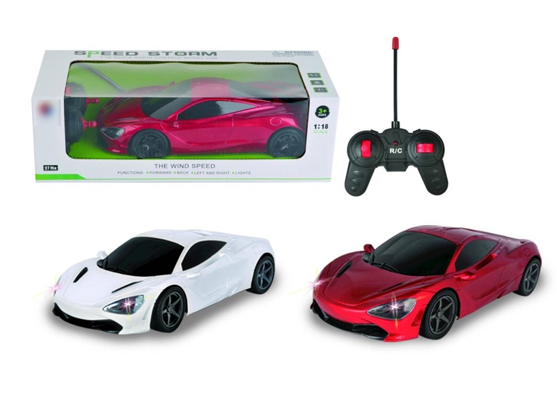 4 FUNCTION R/C CAR W/LIGHT RED & WHITE - HP1125612