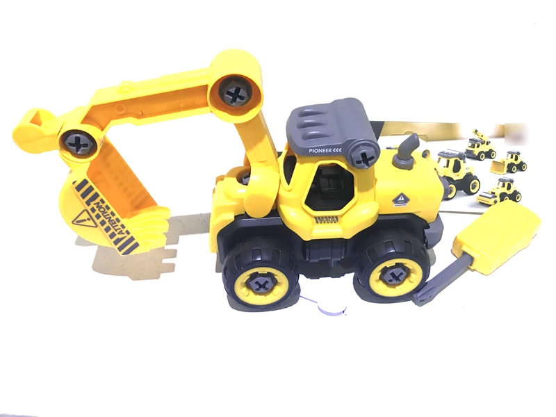 ASSEMBLE FREE WAY CONSTRUCTION CAR W/IC & INCLUDED BATTERY - HP1125620