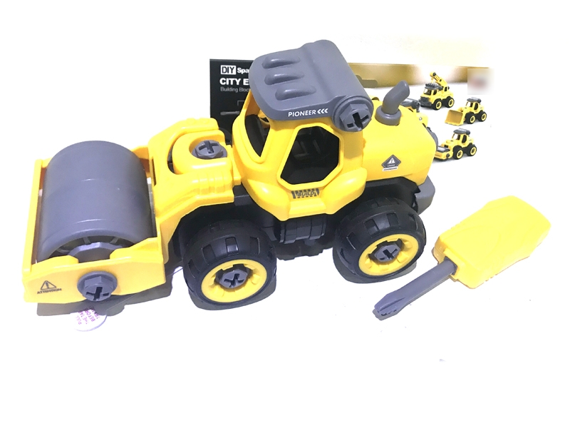 ASSEMBLE FREE WAY CONSTRUCTION CAR W/IC & INCLUDED BATTERY - HP1125621