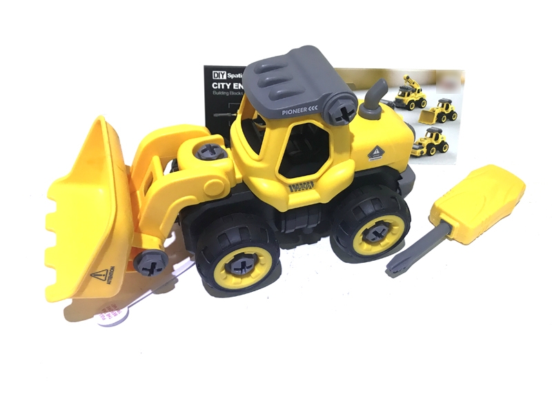 ASSEMBLE FREE WAY CONSTRUCTION CAR W/IC & INCLUDED BATTERY - HP1125622