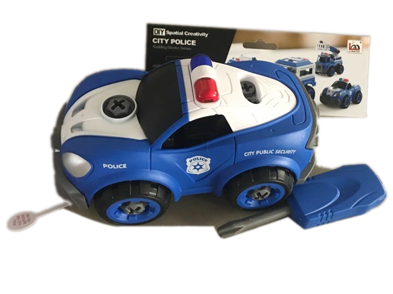 ASSEMBLE FREE WAY POLICE CAR W/IC & INCLUDED BATTERY - HP1125626