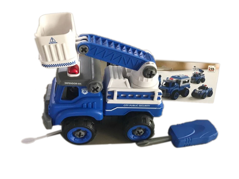 ASSEMBLE FREE WAY FIRE TRUCK W/IC & INCLUDED BATTERY - HP1125629