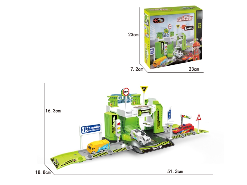 PARKING LOT DIE CAST PLAY SET - HP1125696