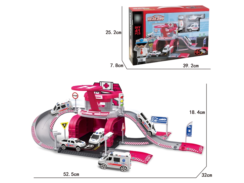 PARKING LOT DIE CAST PLAY SET - HP1125707