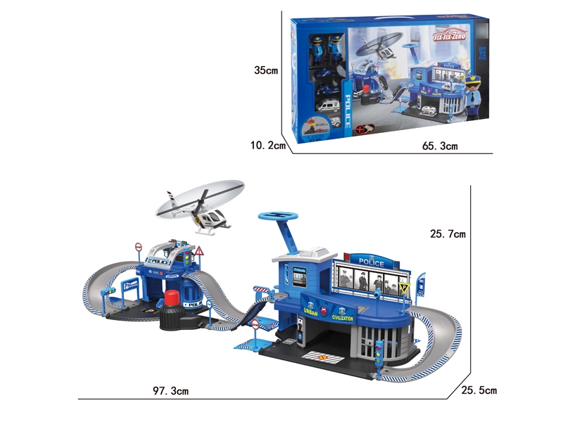 PARKING LOT DIE CAST PLAY SET W/PRESS & GO - HP1125718