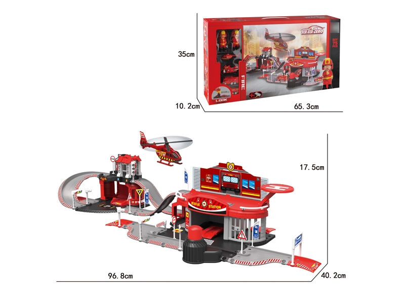 PARKING LOT DIE CAST PLAY SET W/PRESS & GO - HP1125719
