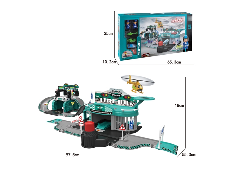 PARKING LOT DIE CAST PLAY SET W/PRESS & GO - HP1125721