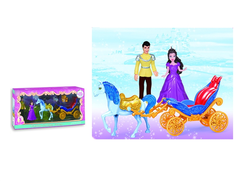 FASHION CARRIAGE W/DOLL 2PCS - HP1125835