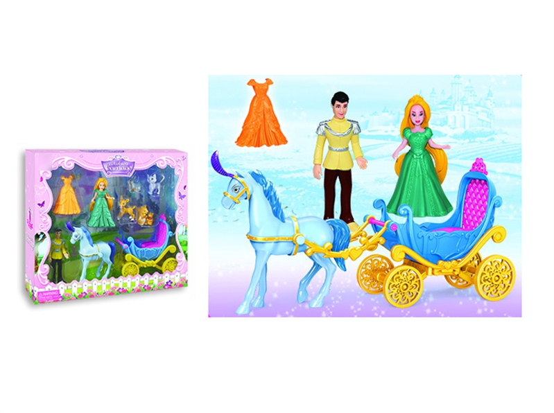 FASHION CARRIAGE W/DOLL 2PCS - HP1125839