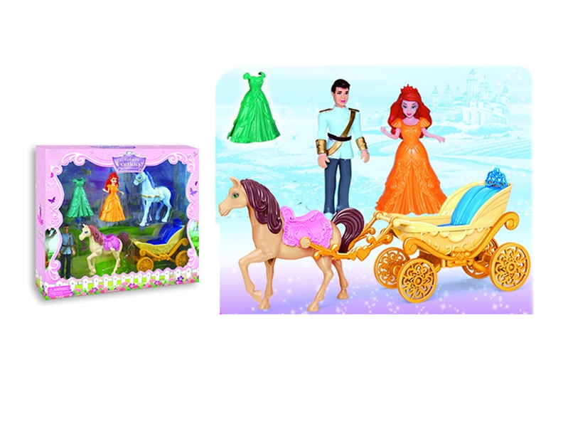 FASHION CARRIAGE W/DOLL 2PCS - HP1125840