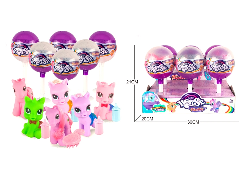 VINYL HORSE,3ASST,6PCS/DISPLAY BOX - HP1126236