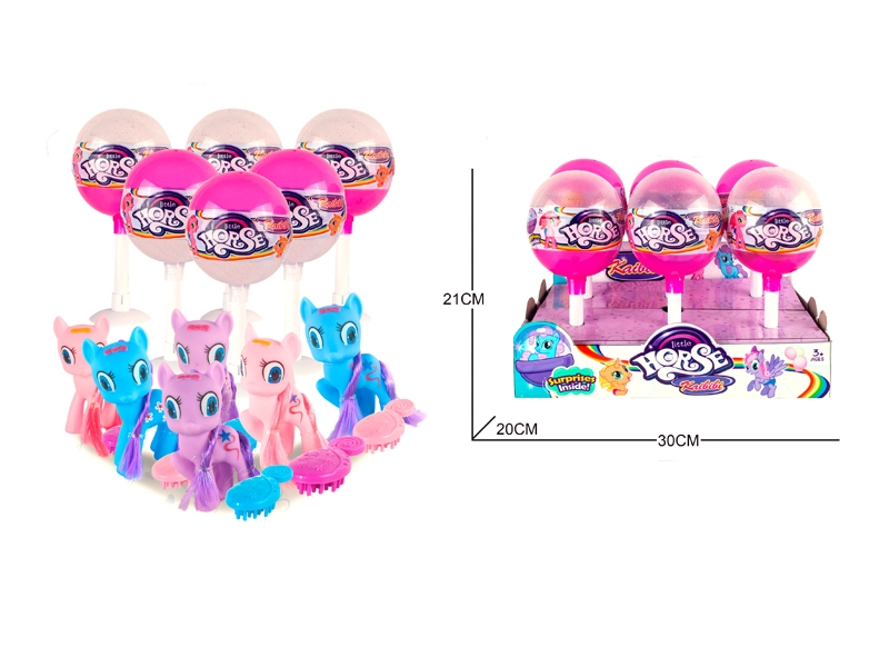 VINYL HORSE,3ASST,6PCS/DISPLAY BOX - HP1126237