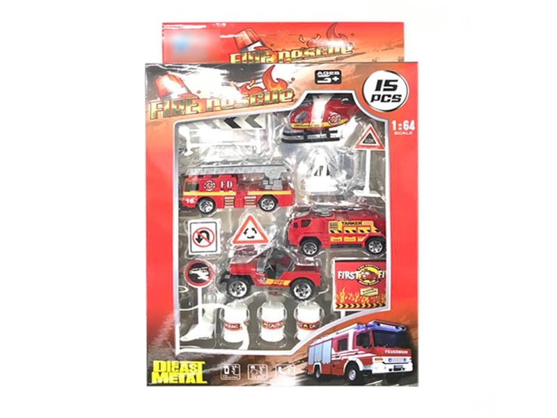 FIRE ENGINE SET 15PCS 2 ASST. - HP1127067