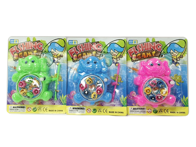 WIND UP FISHING GAME ,PINK/GREEN/BLUE - HP1127172