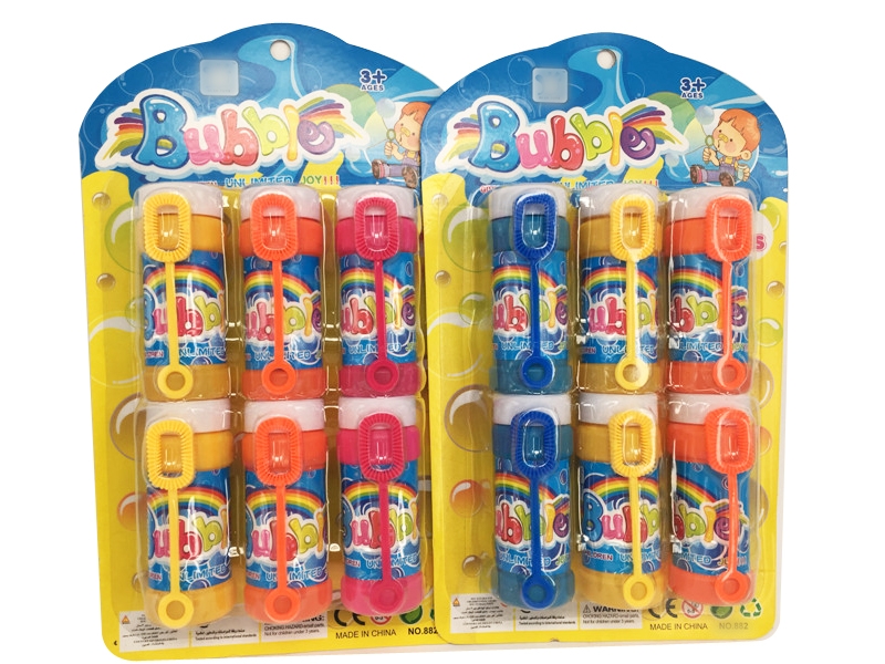 BUBBLE TOYS 6PCS,RED/BLUE/YELLOW/ORANGE - HP1127234