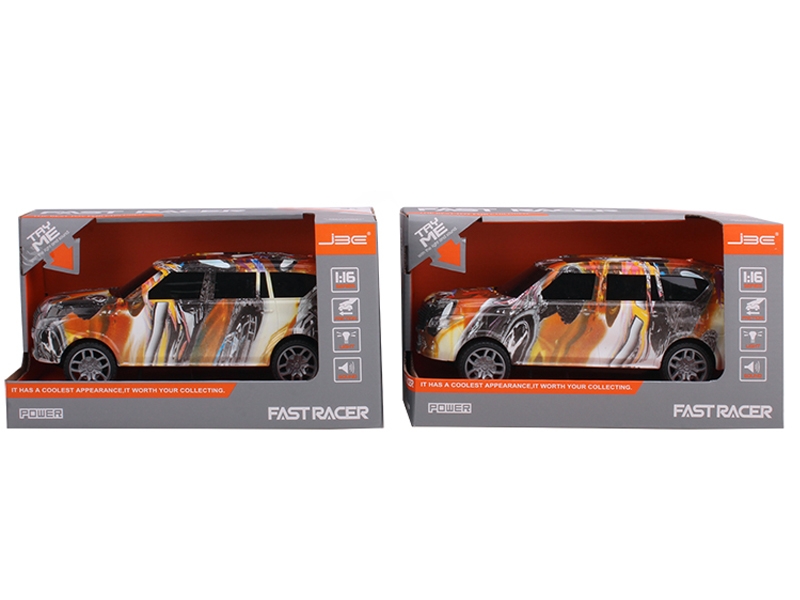 FRICTION CAR W/LIGHT & MUSIC  & INCLUDED BATTERY 2 ASST. - HP1127315