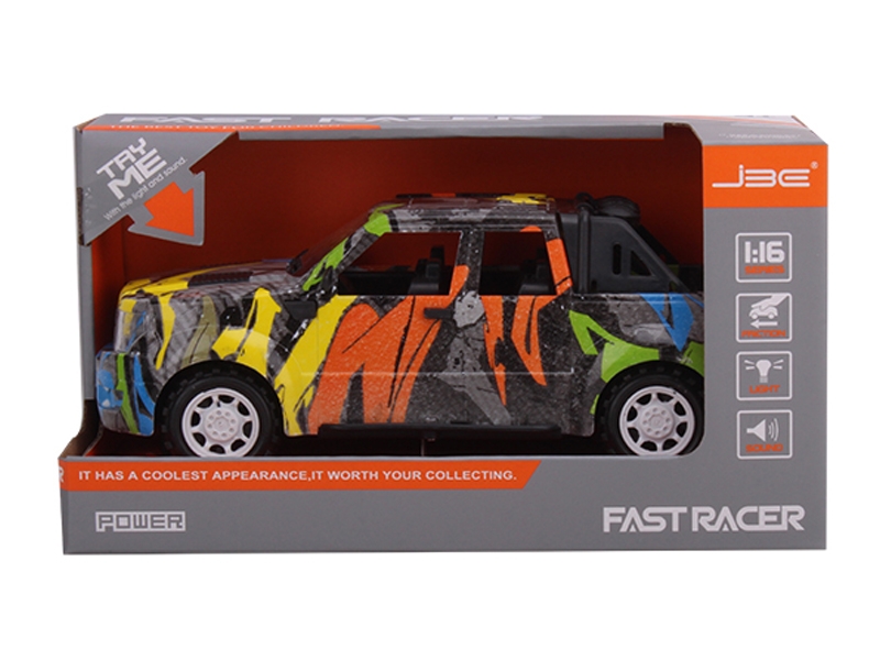FRICTION CAR W/LIGHT & MUSIC  & INCLUDED BATTERY - HP1127317