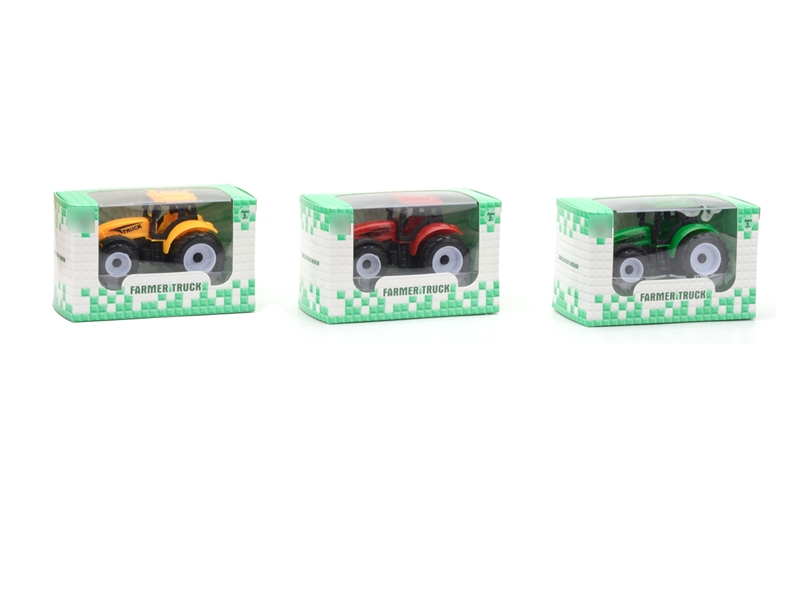 PULL BACK FARMER TRUCK,RED/GREEN/YELLOW - HP1127564