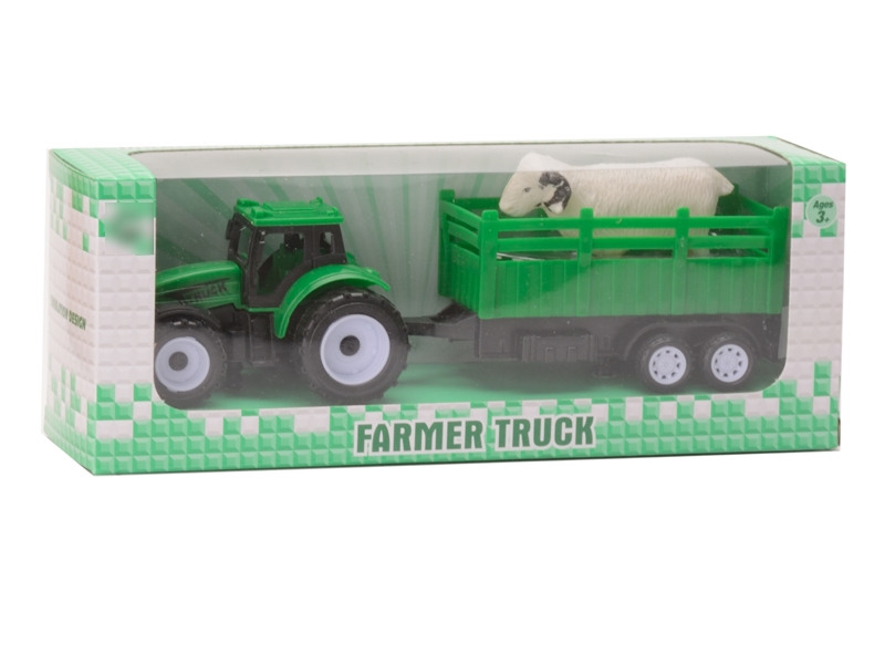 PULL BACK FARMER TRUCK,RED/GREEN - HP1127566