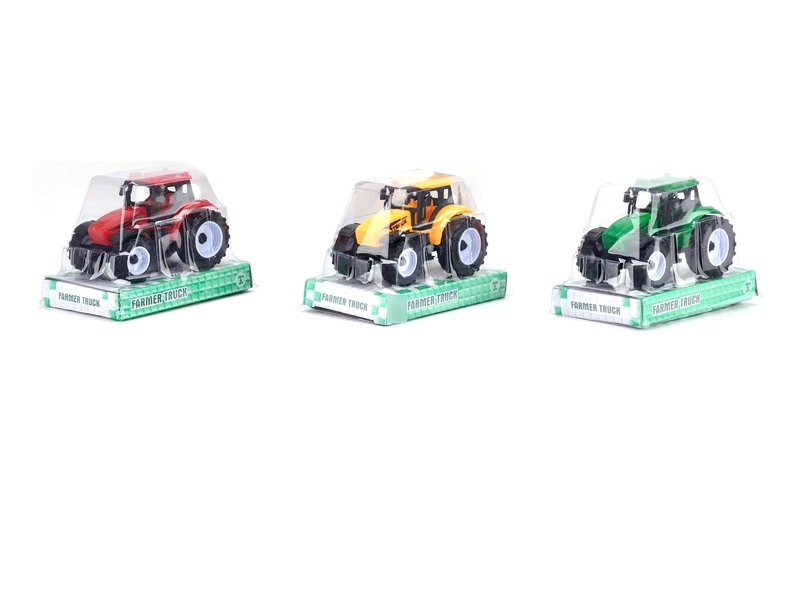 PULL BACK FARMER TRUCK,RED/GREEN/YELLOW - HP1127655