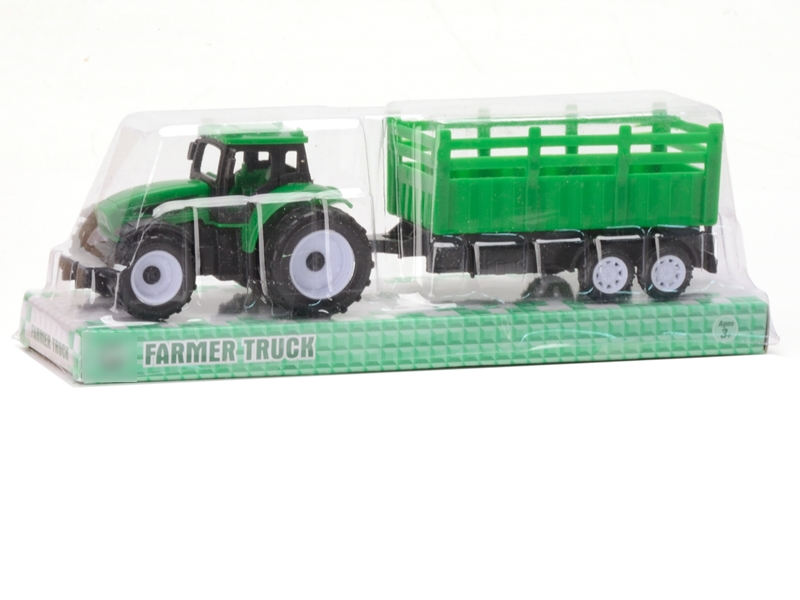 PULL BACK FARMER TRUCK,RED/GREEN - HP1127656