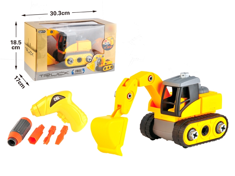ASSEMBLE FREE WAY CONSTRUCTION CAR W/MOTOR DRILL - HP1127784