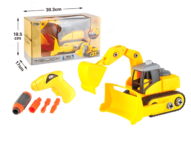 ASSEMBLE FREE WAY CONSTRUCTION CAR W/MOTOR DRILL - HP1127785