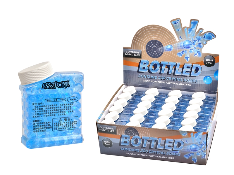 7-8MM WATER BULLET 300 PARTICLE,24 BOTTLE/DISPLAY BOX - HP1128216