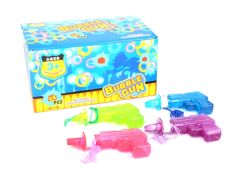 BUBBLE WATER 24PCS/DISPLAY BOX  GREEN & RED & PURPLE &  BLUE - HP1128620
