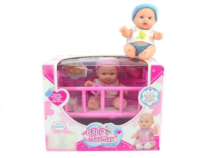 20CM RUBBER DOLL W/ 6 SOUNDS IC（2 COLORS） - HP1129132
