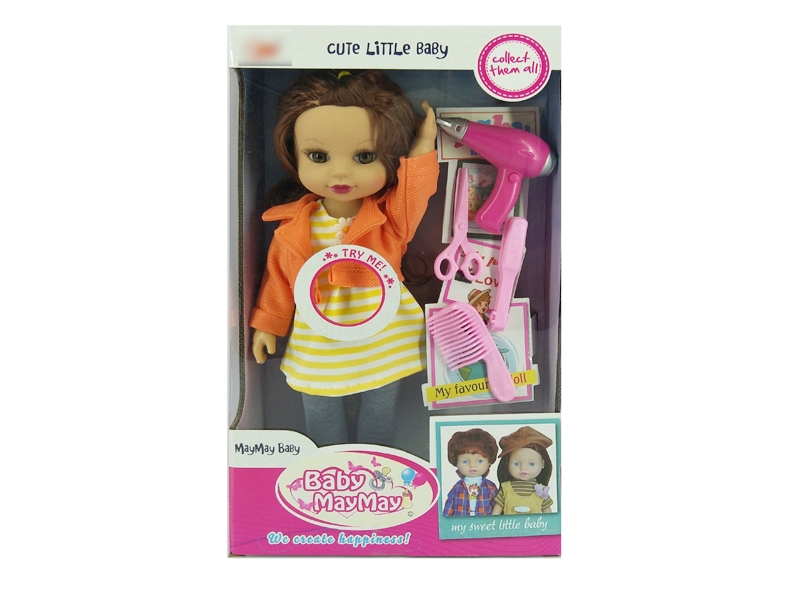36CM RUBBER DOLL W/MUSIC & BEAUTY & IC（2 COLORS） - HP1129162