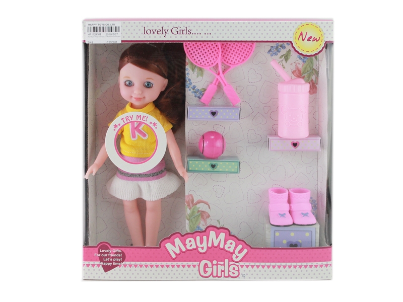 24CM BLOW MOLD BODY DOLL W/MUSIC & ACCESSORIES - HP1129168