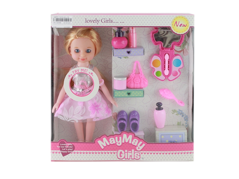 24CM BLOW MOLD BODY DOLL W/MUSIC & ACCESSORIES - HP1129169