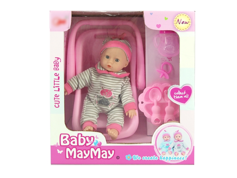 24CM COTTON BODY DOLL W/ 4 SOUNDS IC - HP1129175