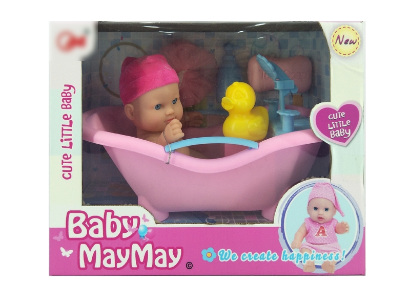 20CM RUBBER DOLL W/TUB - HP1129219